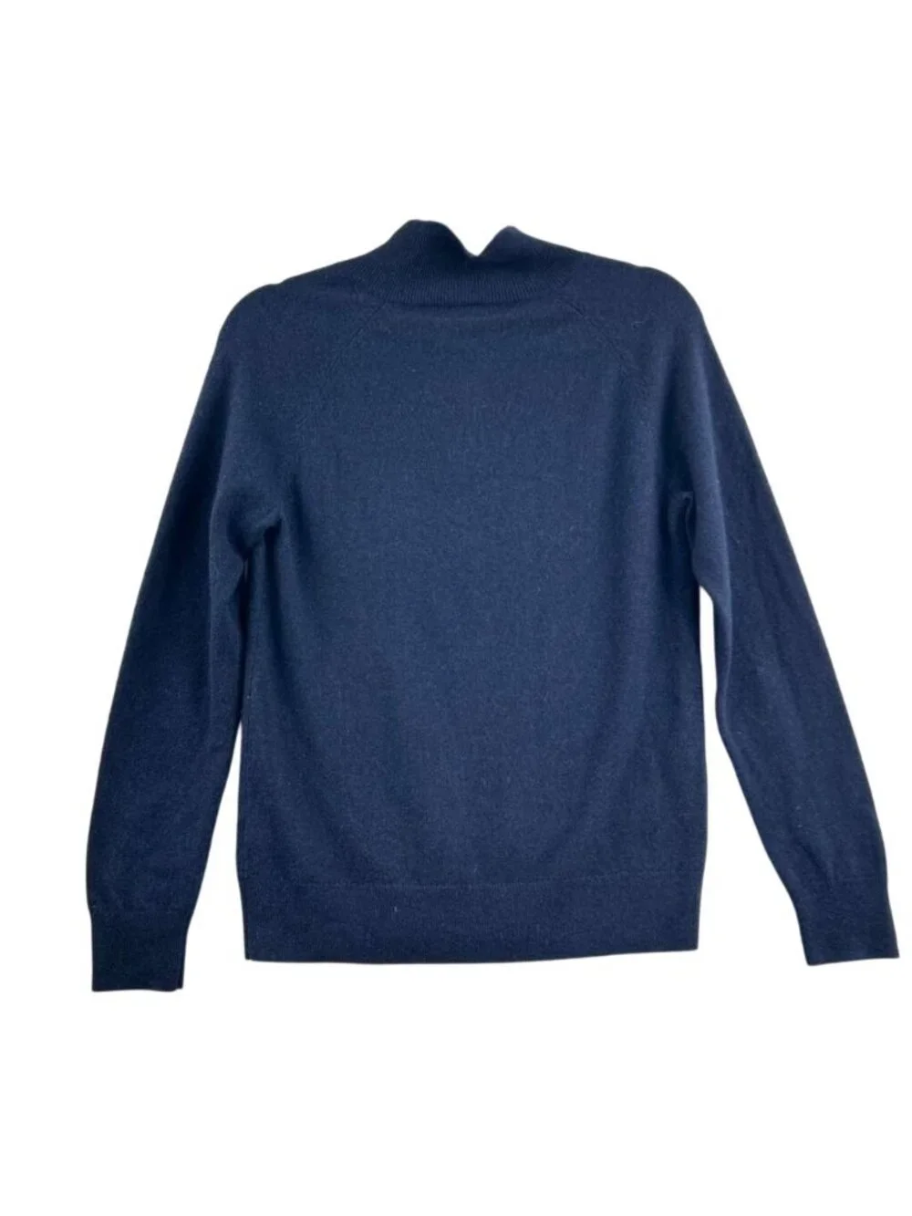 Crewcuts by J. Crew Sweater Youth Size 14 Blue 100% Cashmere 1/2 Zip Mock Neck